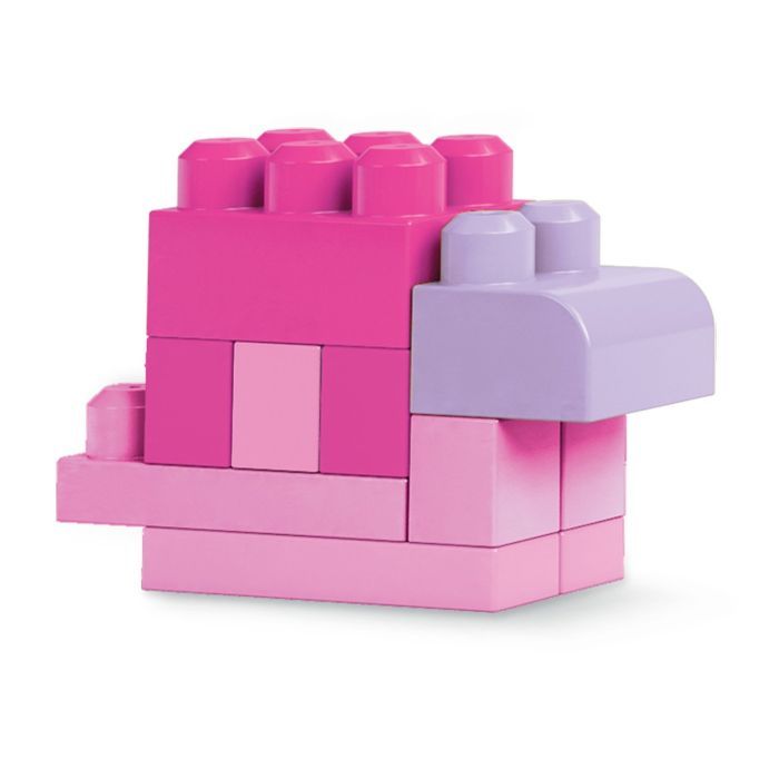 Конструктор Mega Bloks рожевий у мішку 60 деталей (DCH54) зображення 6