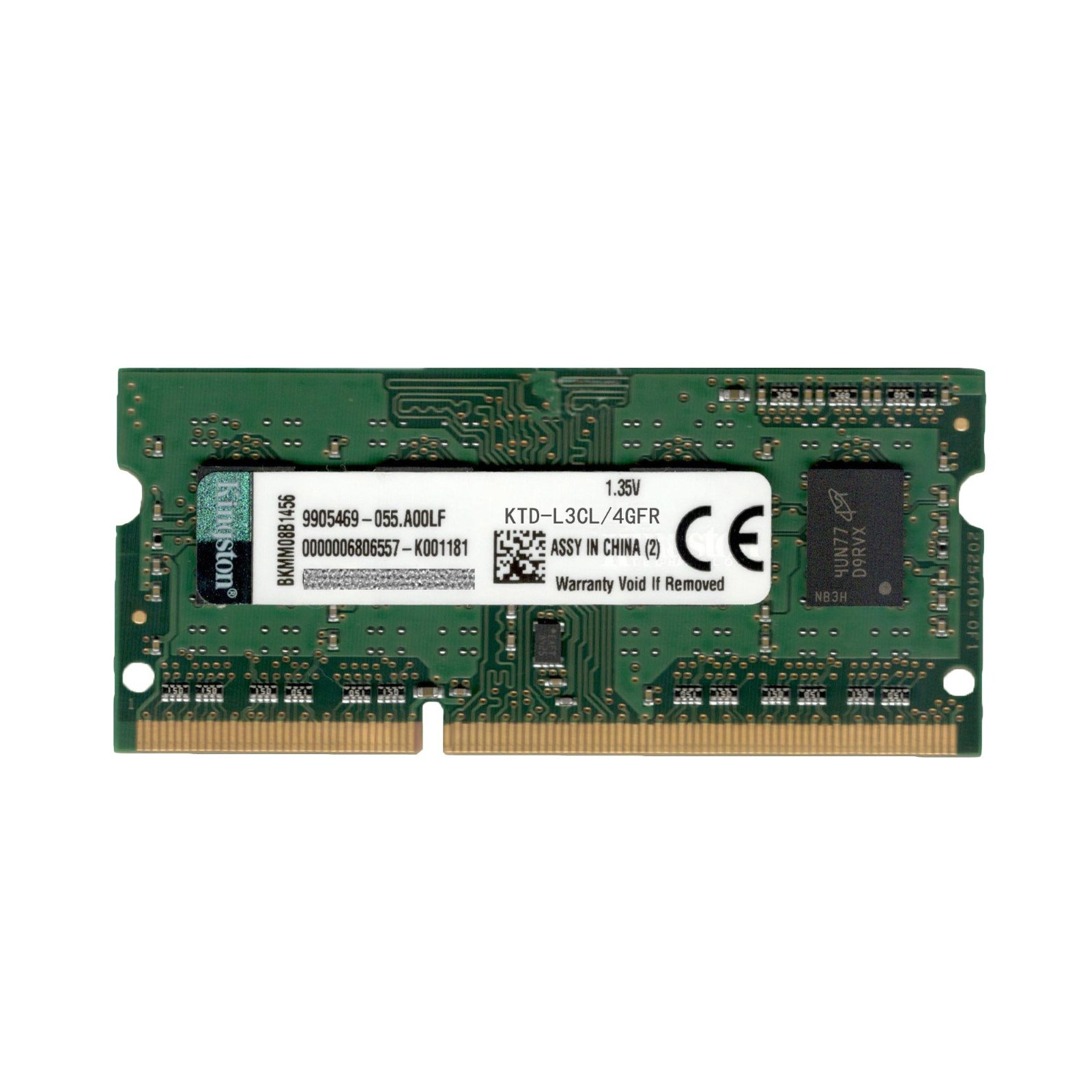 Модуль памяти для ноутбука SoDIMM DDR3 4GB 1600 MHz Kingston (KTD-L3CL/4G)