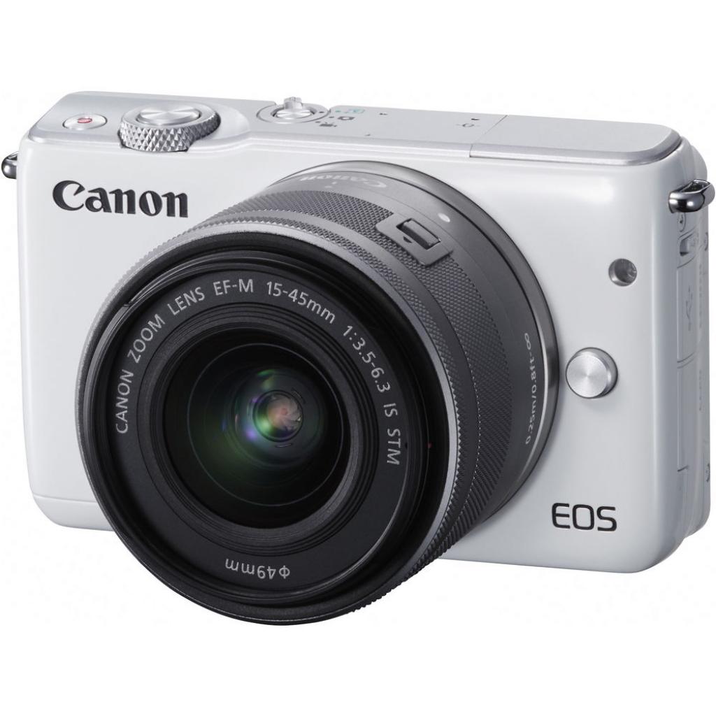 Цифровий фотоапарат Canon EOS M10 15-45 IS STM White Kit (0922C040)