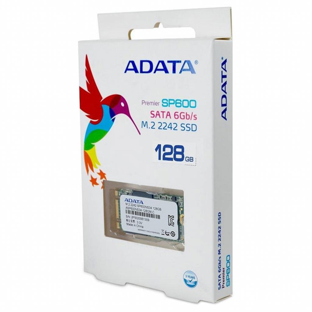 Накопичувач SSD M.2 2242 128GB ADATA (ASP600NS34-128GM-C) зображення 4
