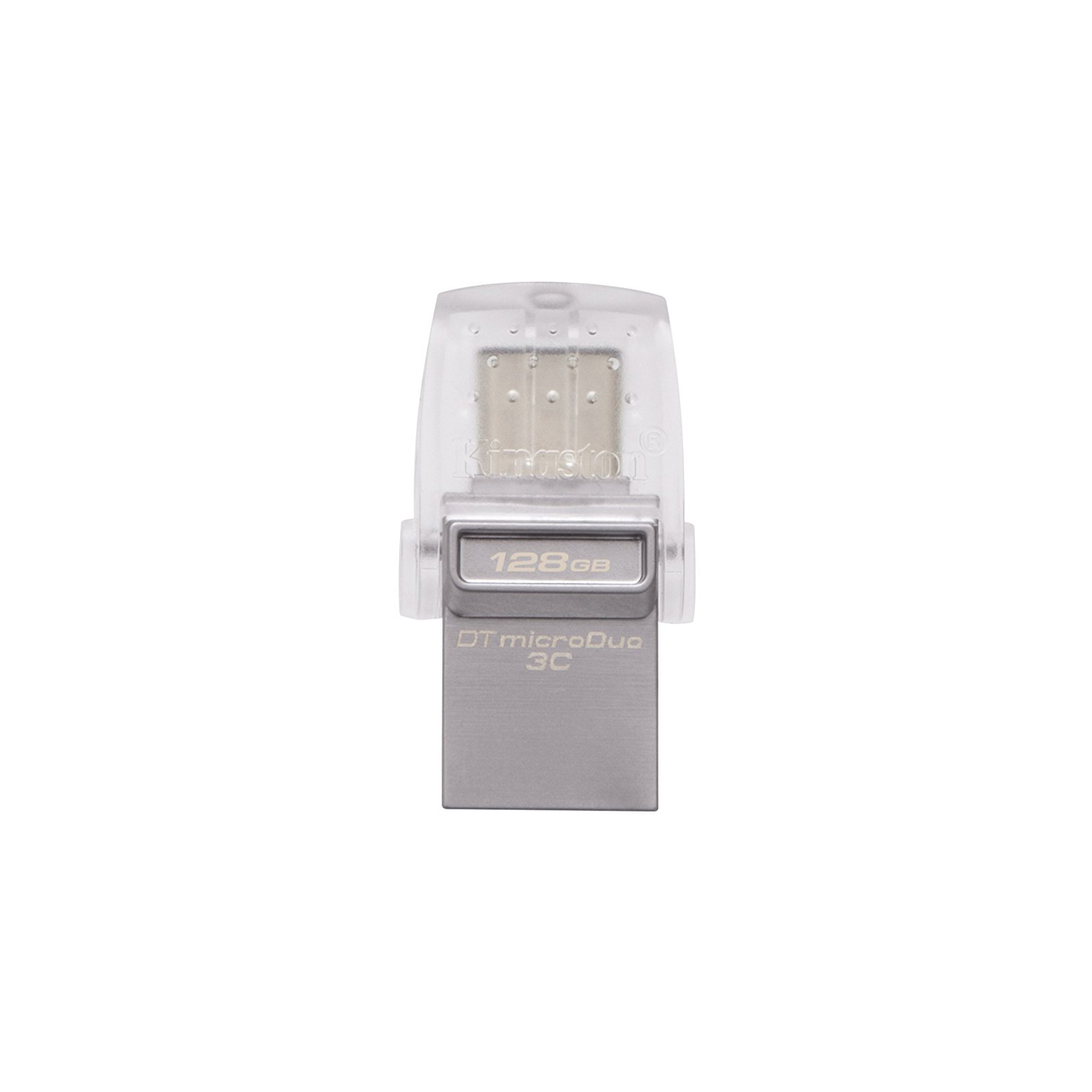 USB флеш накопичувач Kingston 128GB DataTraveler microDuo 3C USB 3.0/Type C (DTDUO3C/128GB)