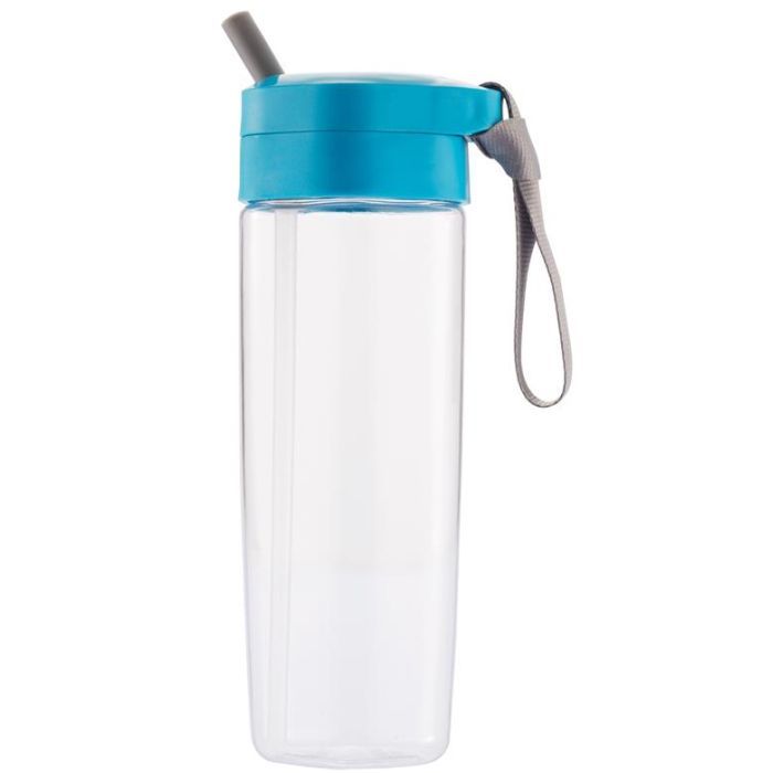 Пляшка для води XD Modo с трубочкой синяя (P436.045) зображення 4