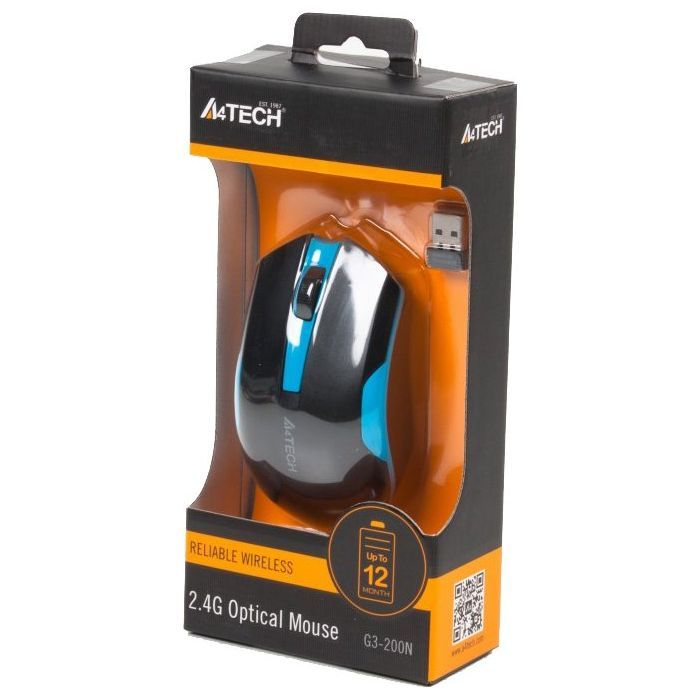 Мышка A4Tech G3-200N Black+Red изображение 4