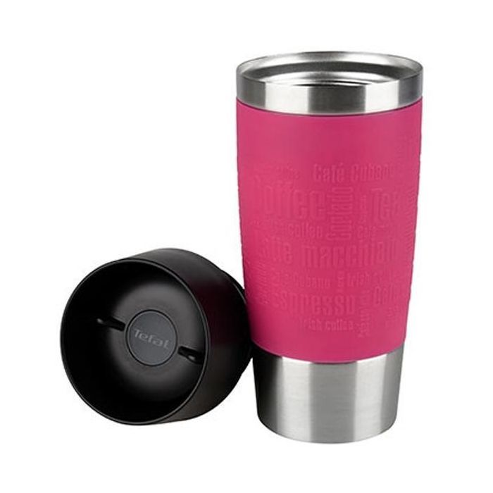 Термокружка Tefal TRAVEL MUG 0.36L raspb/silver (K3087114) изображение 3