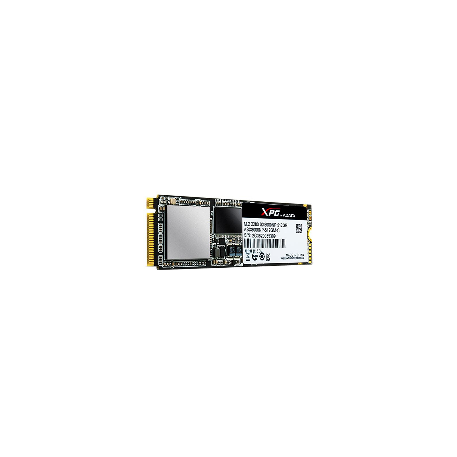 Накопитель SSD M.2 2280 512GB ADATA (ASX8000NPC-512GM-C) изображение 3