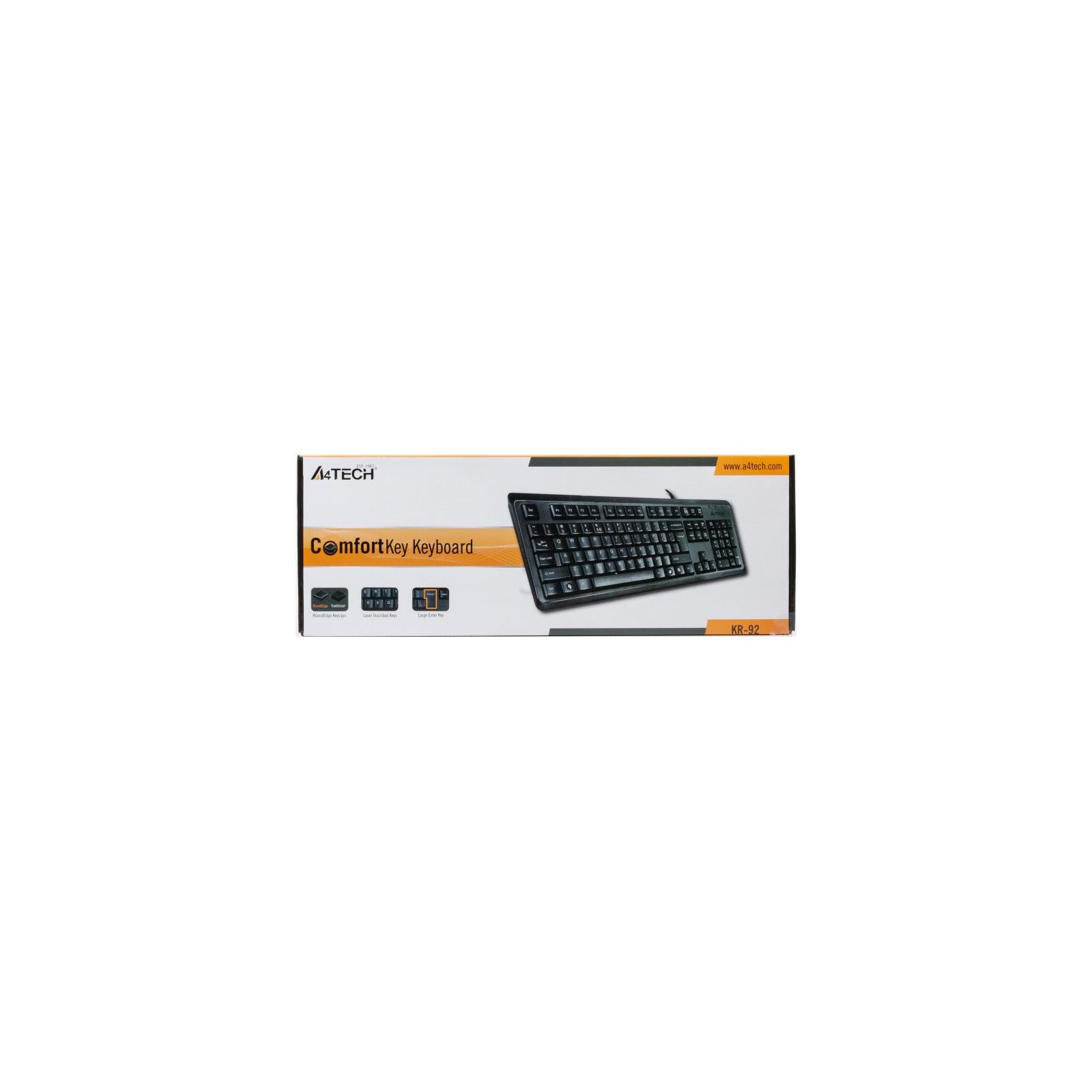 Клавіатура A4Tech KR-92 Black зображення 3