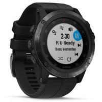 Смарт-часы Garmin Fenix 5x Plus Sapphire Black with Black Silicone (010-01989-64) изображение 3