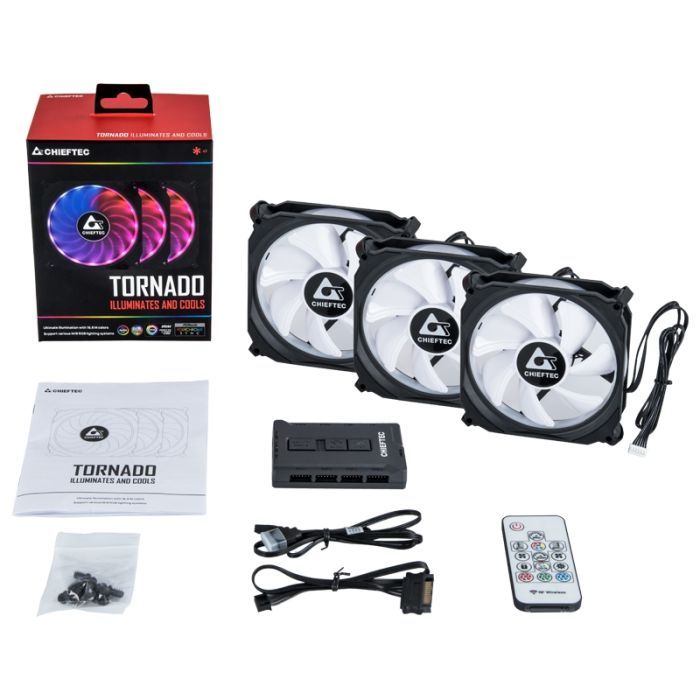 Кулер для корпуса Chieftec TORNADO (CF-3012-RGB) изображение 7