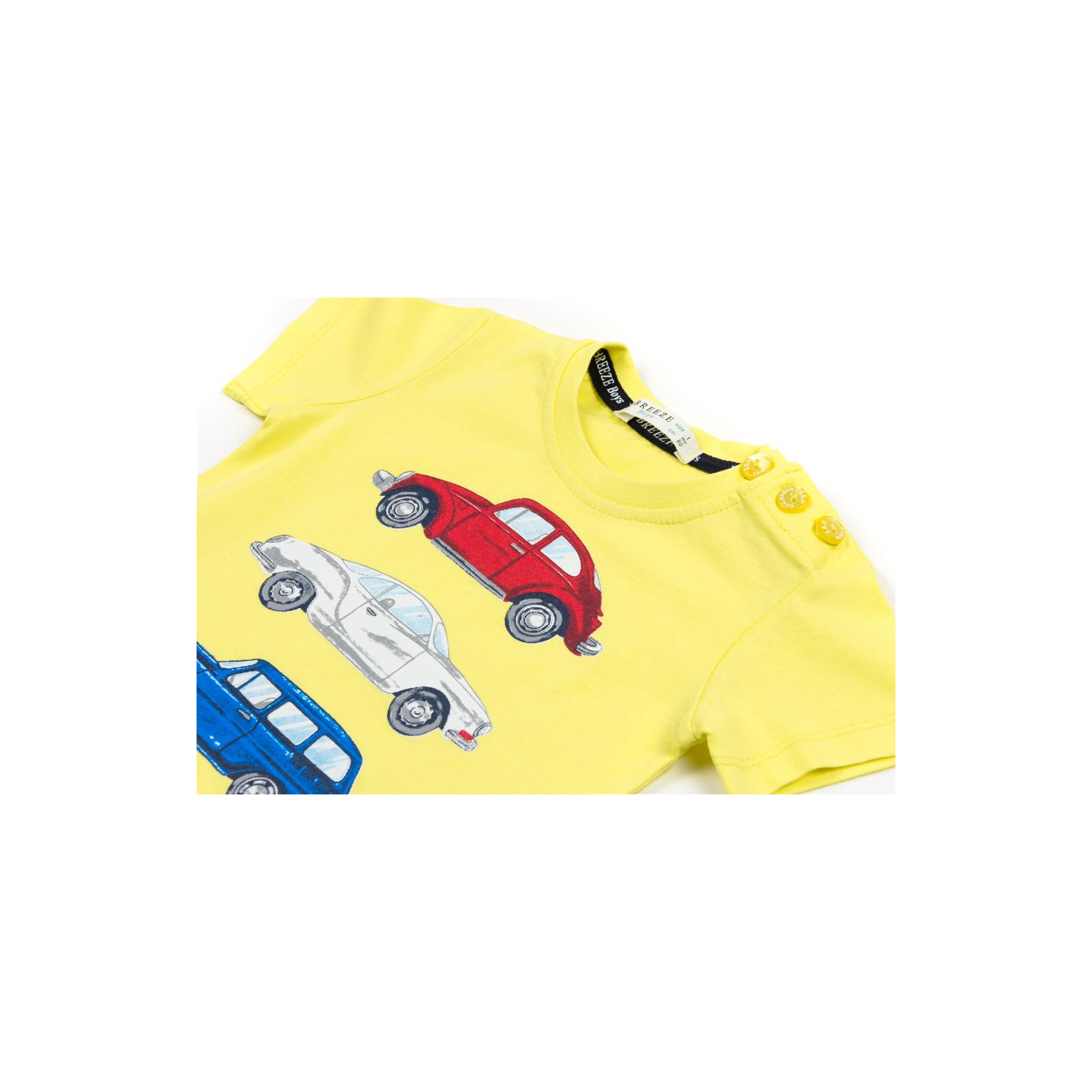 Набор детской одежды Breeze с машинками (12365-80B-green) изображение 2