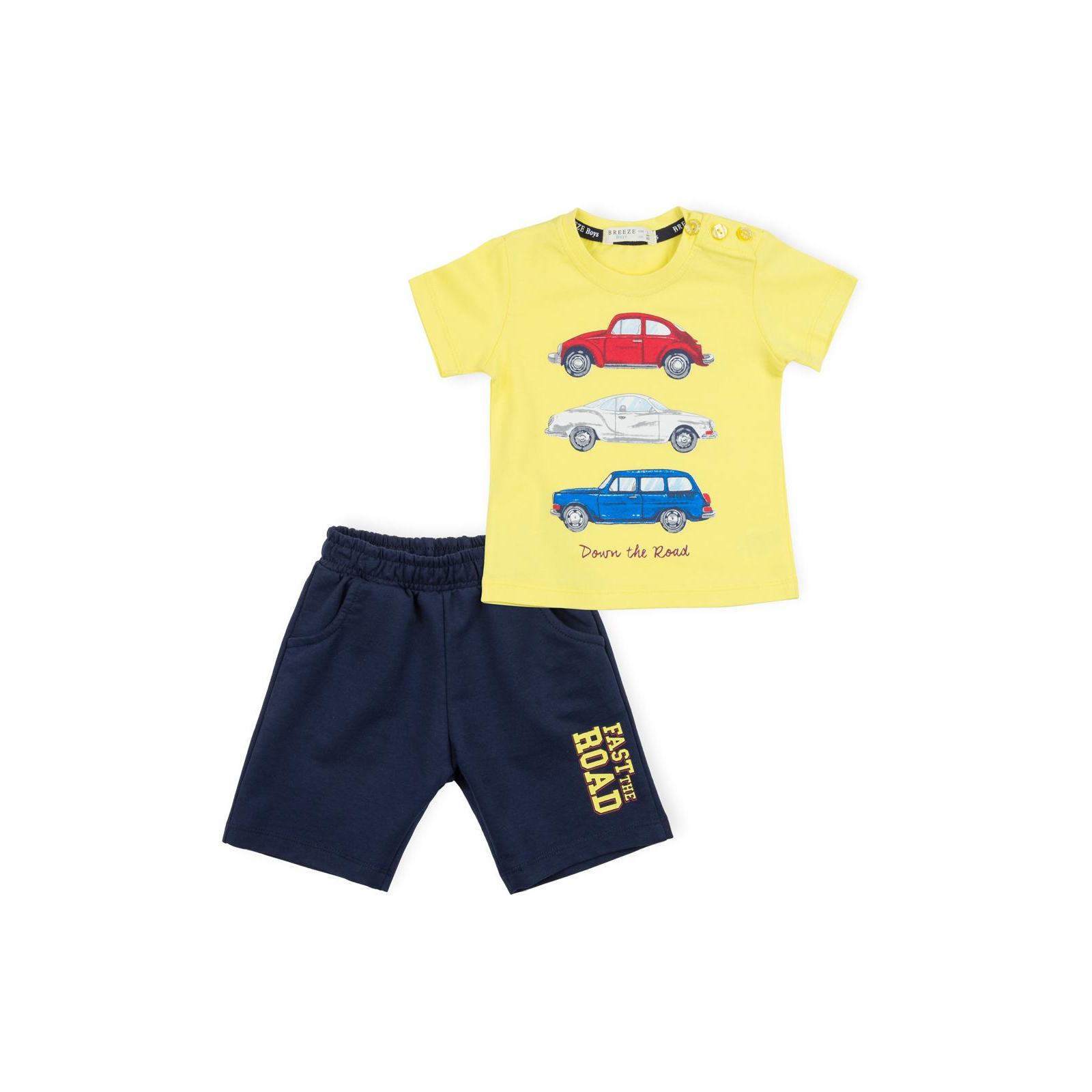 Набор детской одежды Breeze с машинками (12365-104B-blue)