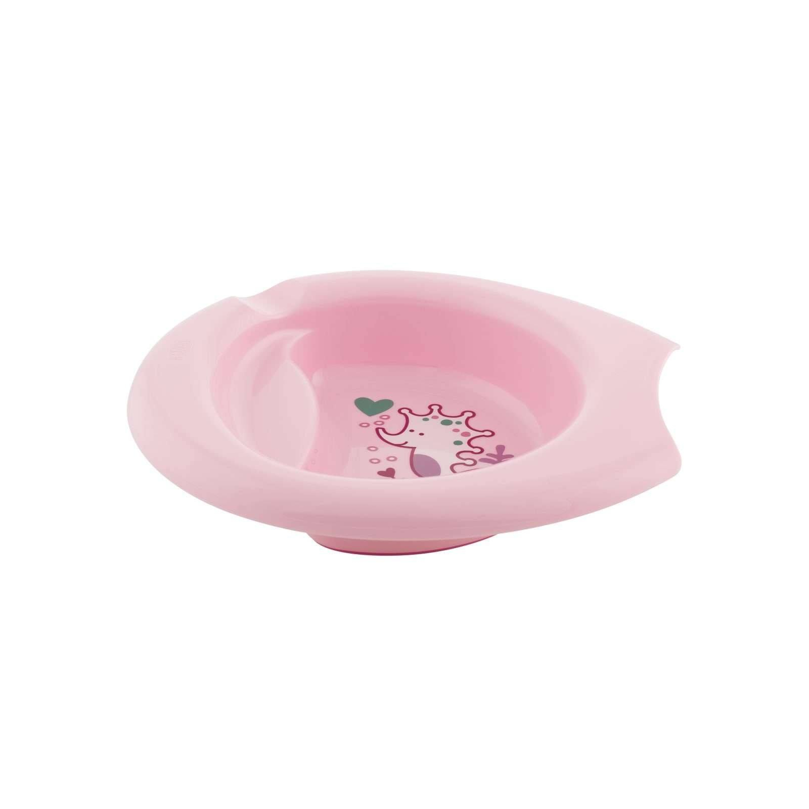 Тарілка дитяча Chicco Easy Feeding Plate 6 міс+ Рожевий (16001.10) зображення 2