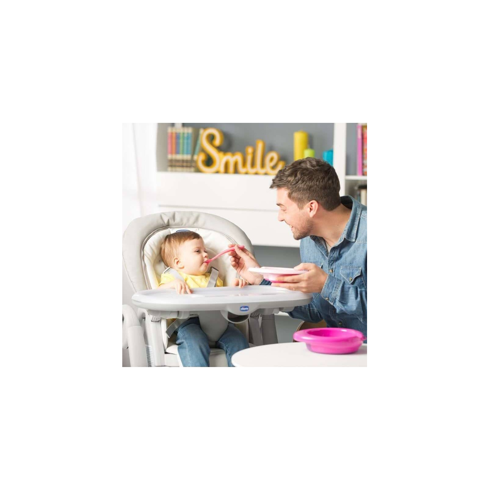 Тарілка дитяча Chicco Easy Feeding Plate 6 міс+ Рожевий (16001.10) зображення 3