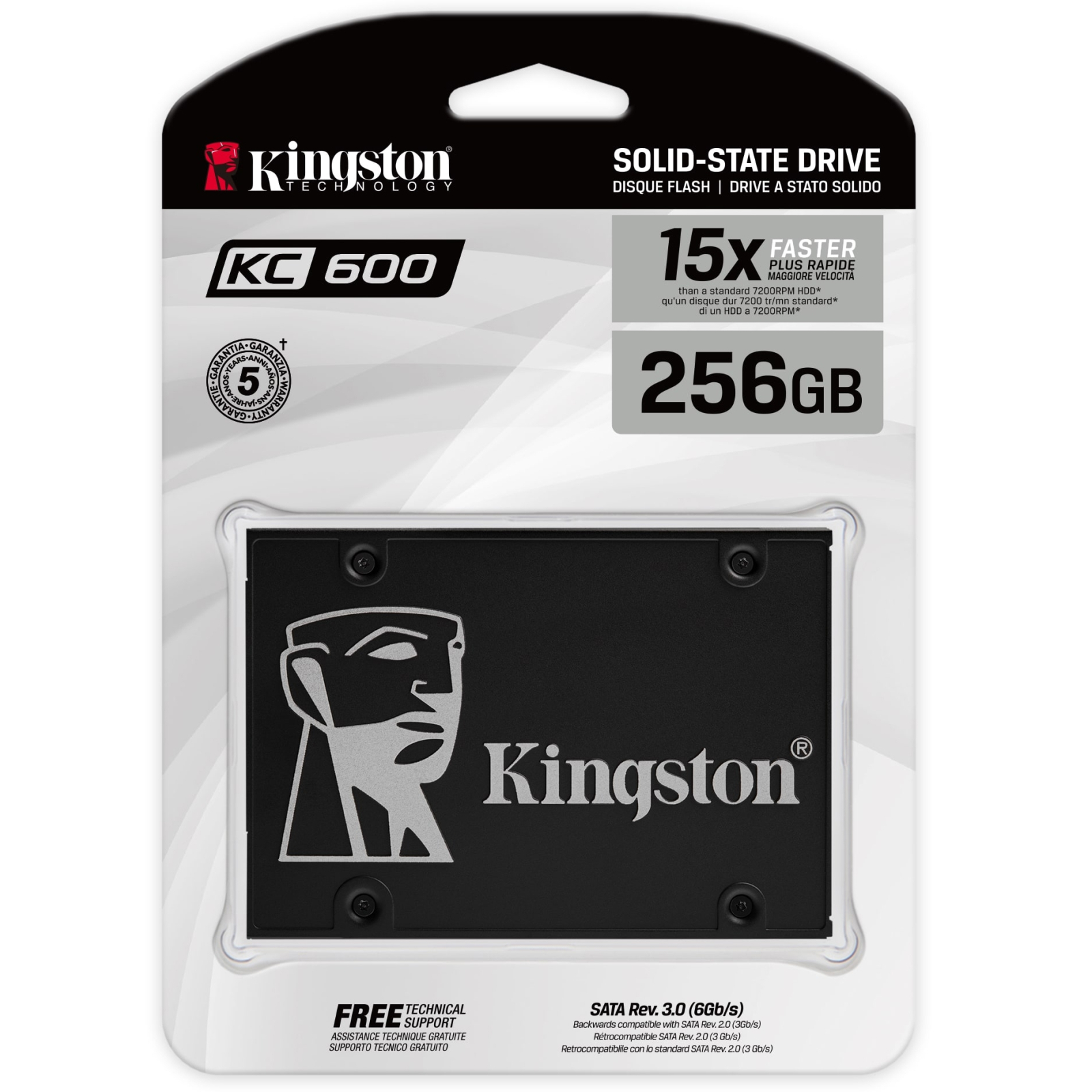 Накопичувач SSD 2.5" 256GB Kingston (SKC600B/256G) зображення 3