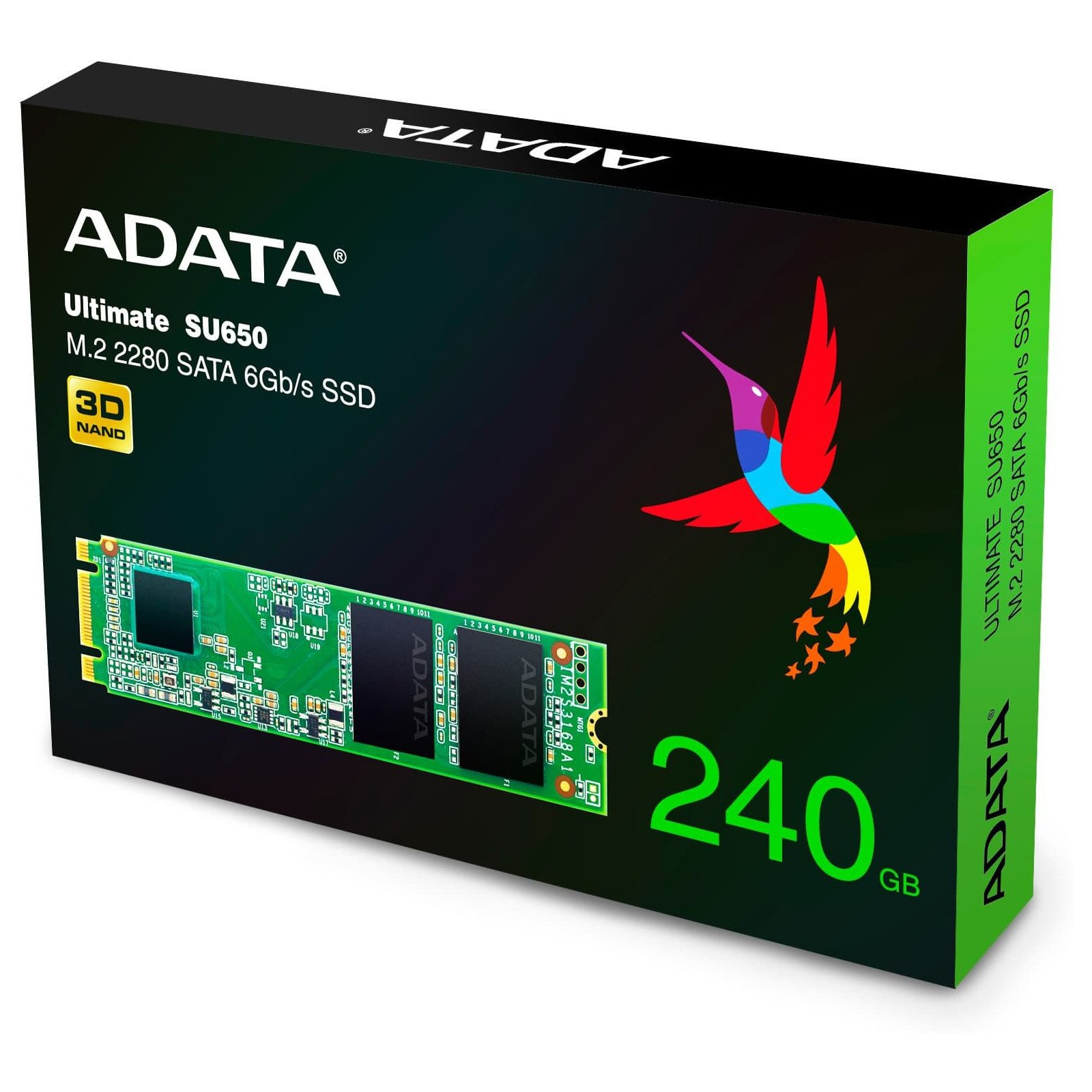 Накопитель SSD M.2 2280 240GB ADATA (ASU650NS38-240GT-C) изображение 4