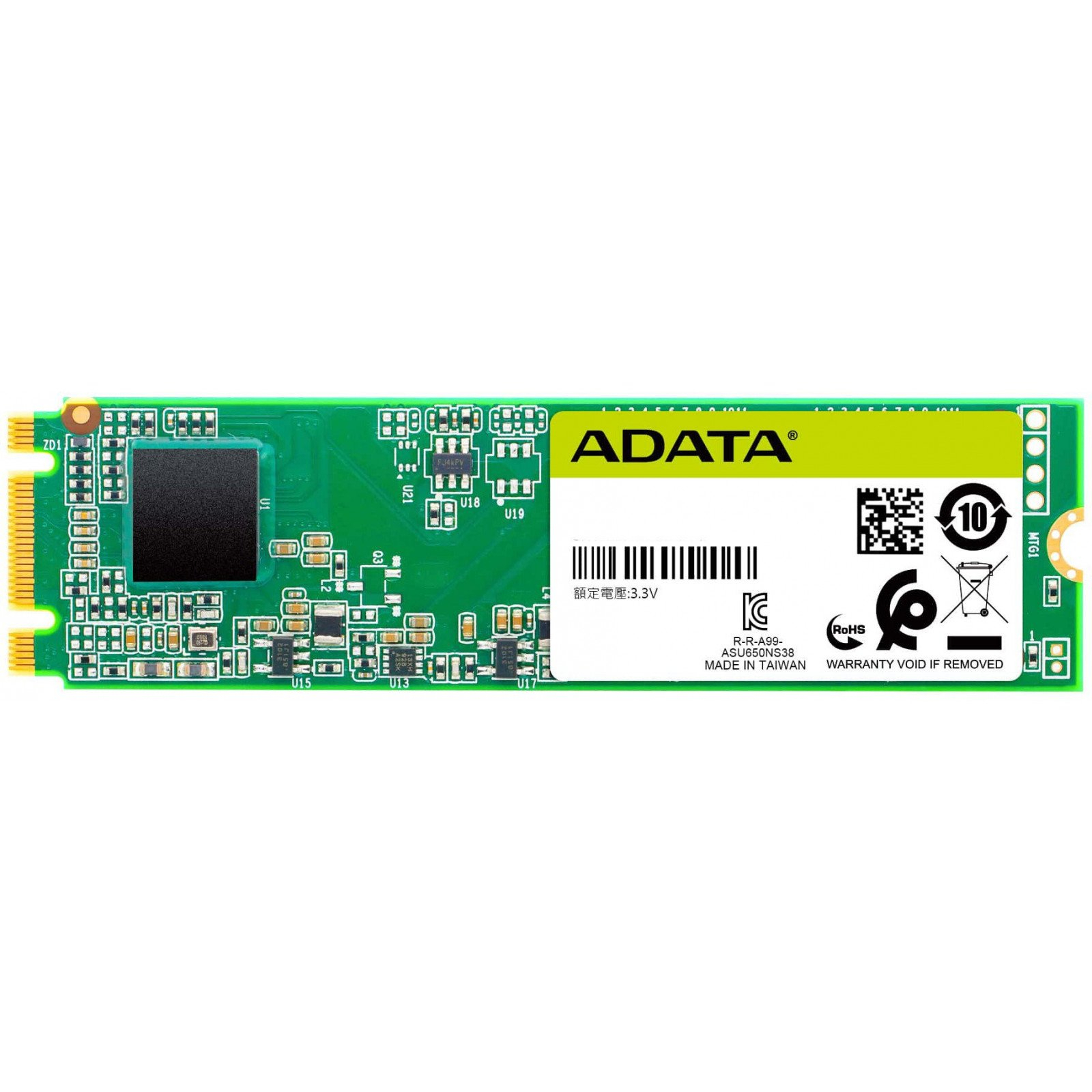 Накопитель SSD M.2 2280 512GB ADATA (ASU650NS38-512GT-C)