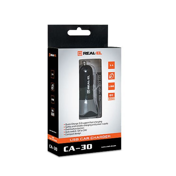 Зарядное устройство REAL-EL CA-30 black (EL123160011) изображение 7