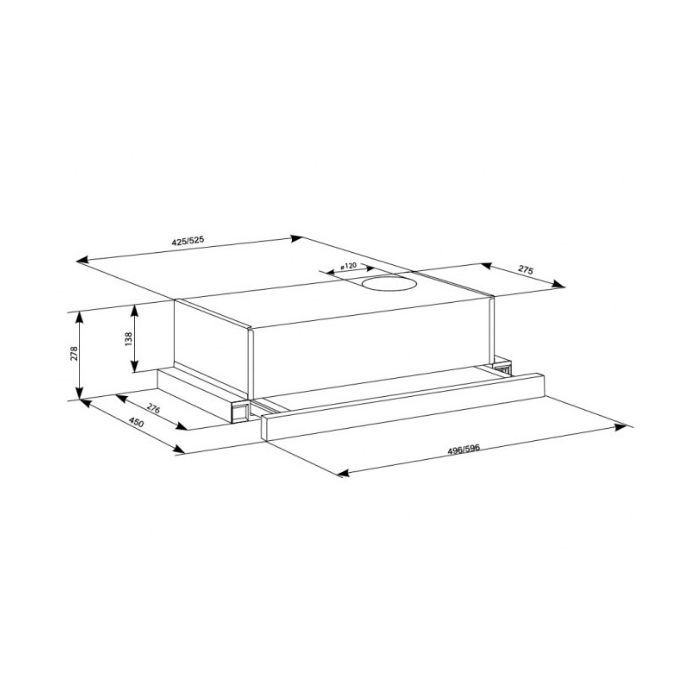 Витяжка кухонна Eleyus LOTUS 470 50 BL (LOTUS47050BL) зображення 9