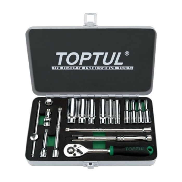 Набор инструментов Toptul дюймових 1/4" 18од. 3/16"-9/16" (GCAD1813)