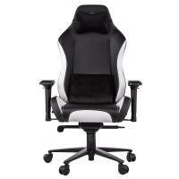 Крісло ігрове 2E GC24 Black/White (2E-GC24BLW) зображення 2
