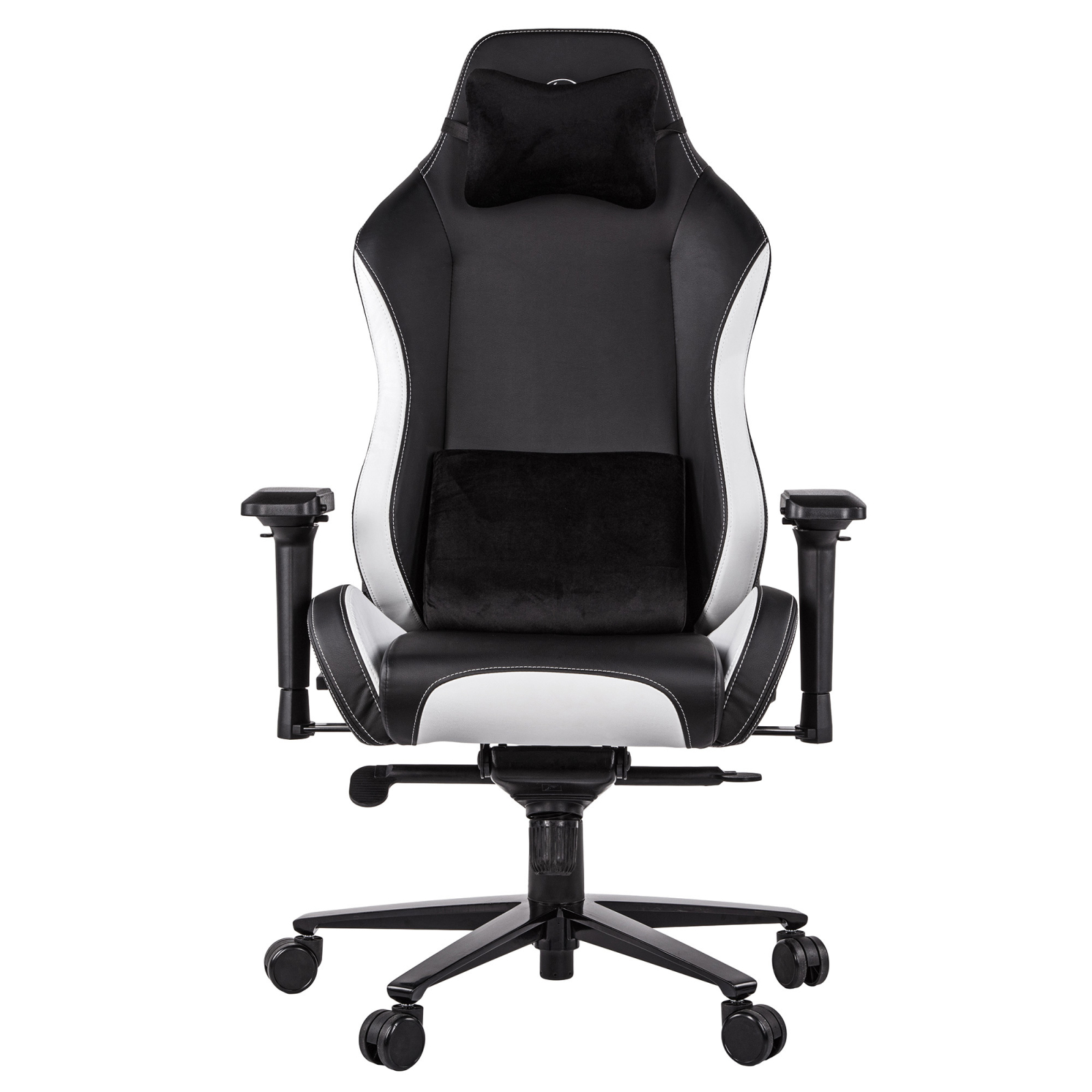 Кресло игровое 2E GC24 Black/White (2E-GC24BLW) изображение 2