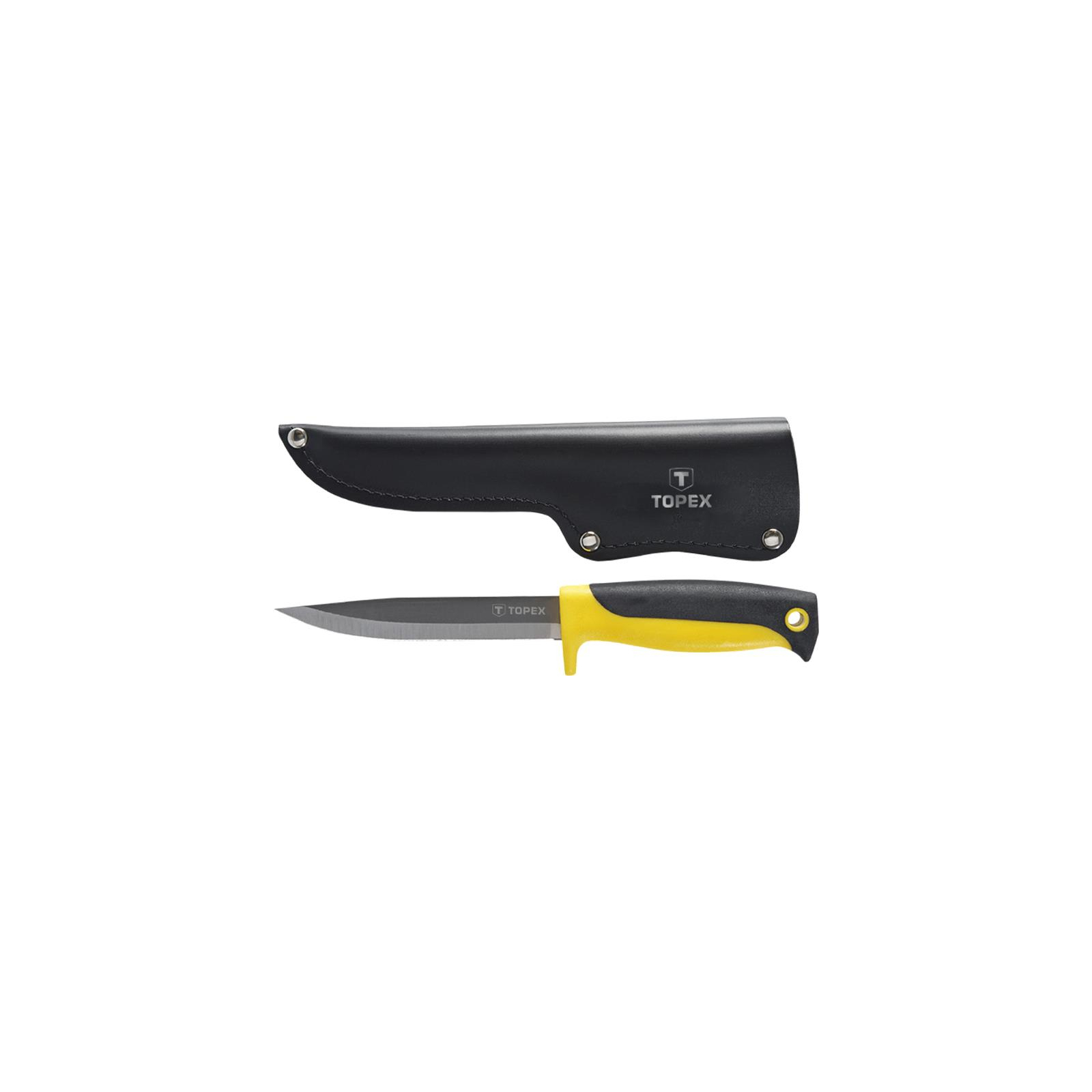 Нож Topex унiверсальний, зi шкiряним чохлом (98Z103)