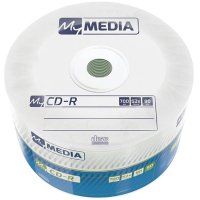 Фото - Оптичний диск Verbatim Диск CD MyMedia CD-R 700Mb 52x MATT SILVER Wrap 50  69201 (69201)