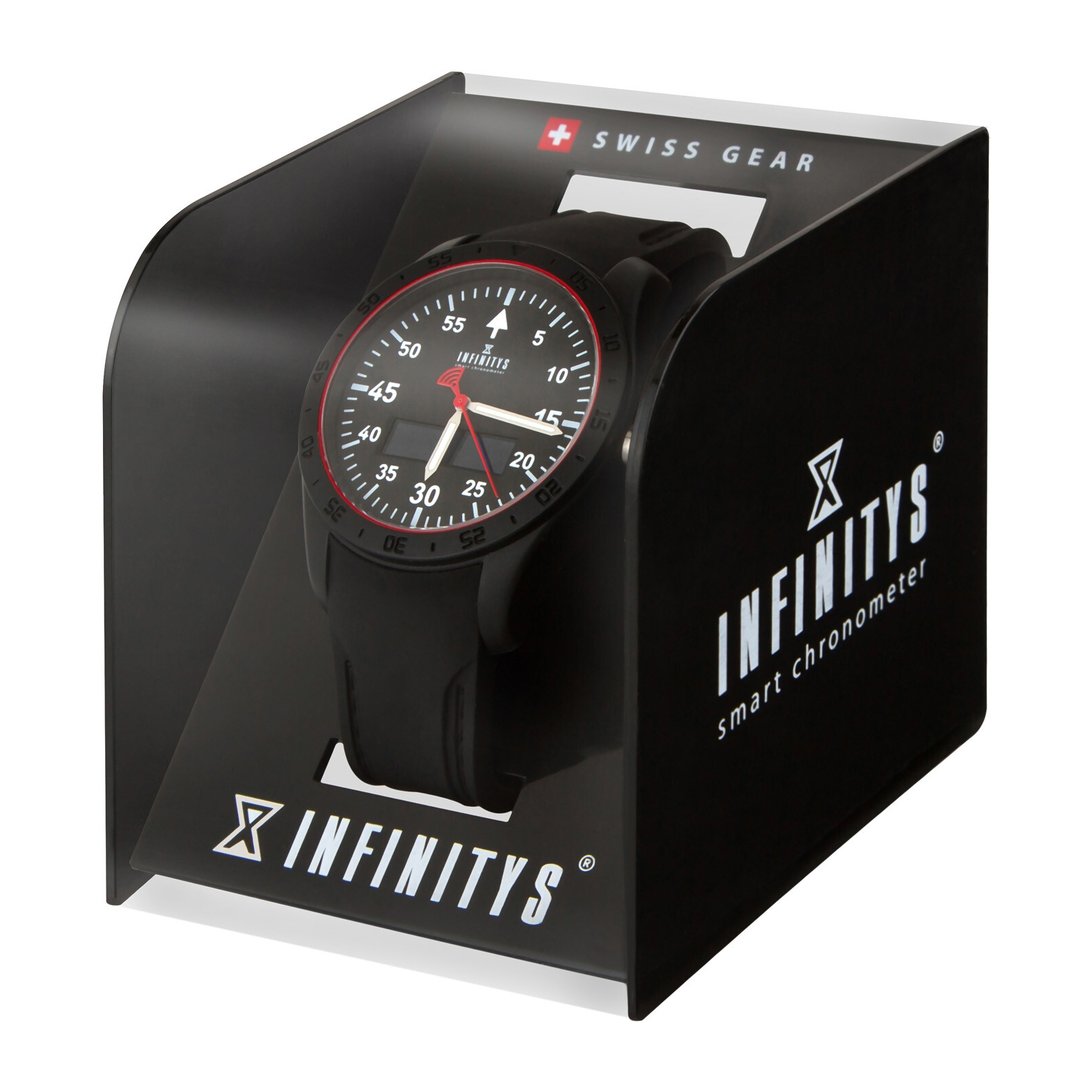 Смарт-годинник Atrix INFINITYS X20 45mm Swiss Sport Chrono Black-silicone Смарт-г (swwpaii2sscbs) зображення 4