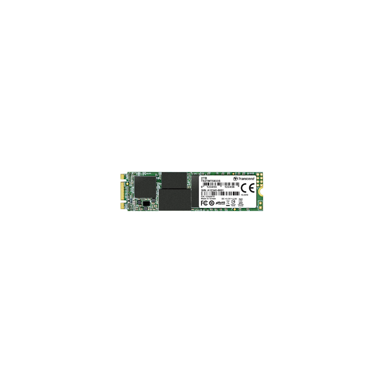 Накопитель SSD M.2 2280 256GB Transcend (TS256GMTS830S)