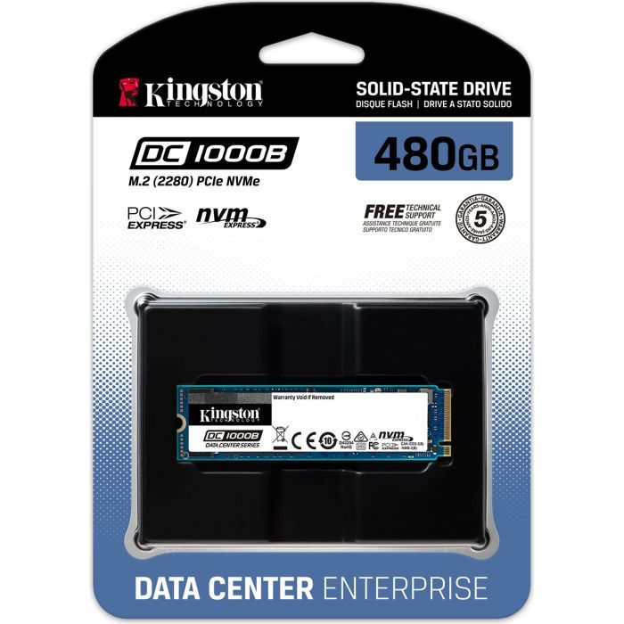 Накопичувач SSD M.2 2280 480GB Kingston (SEDC1000BM8/480G.) зображення 3