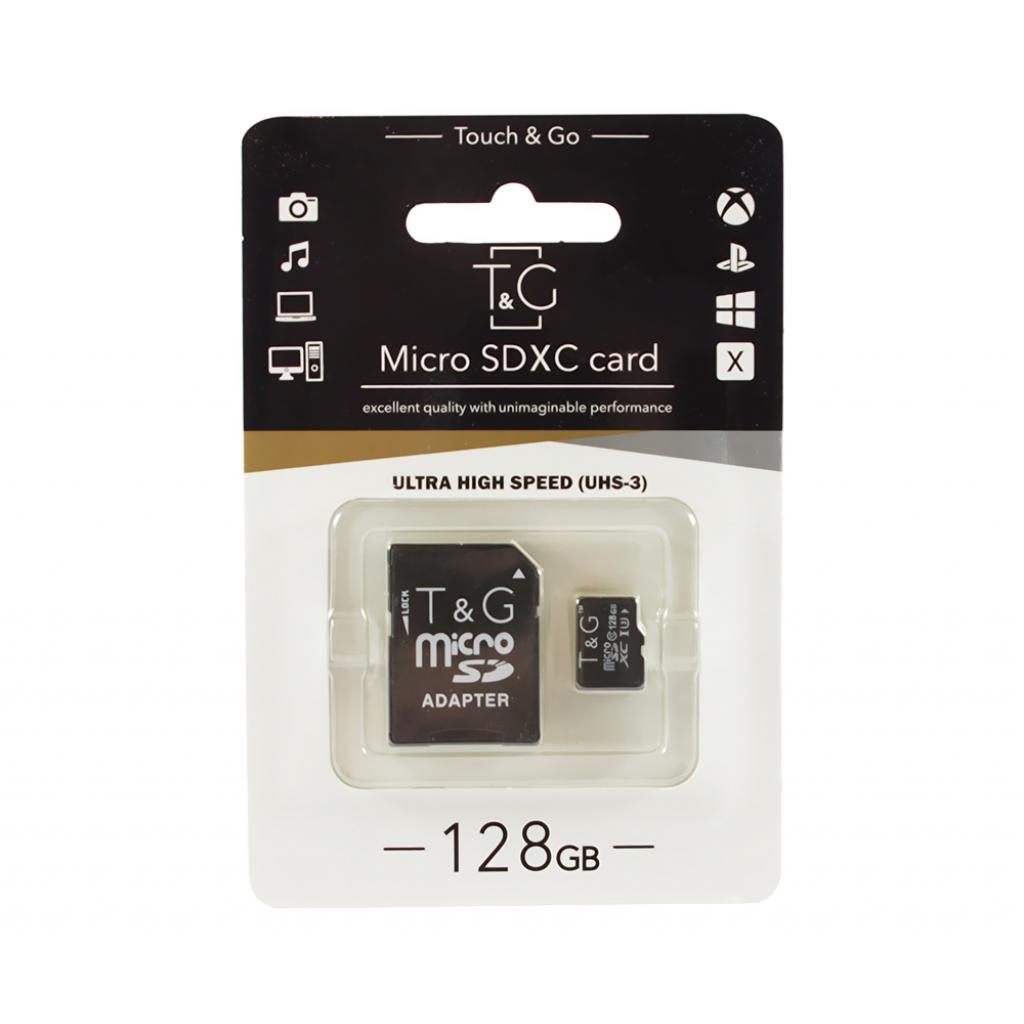 Карта памяти T&G 128GB microSDXC class 10 UHS-I U3 (TG-128GBSD10U3-01)