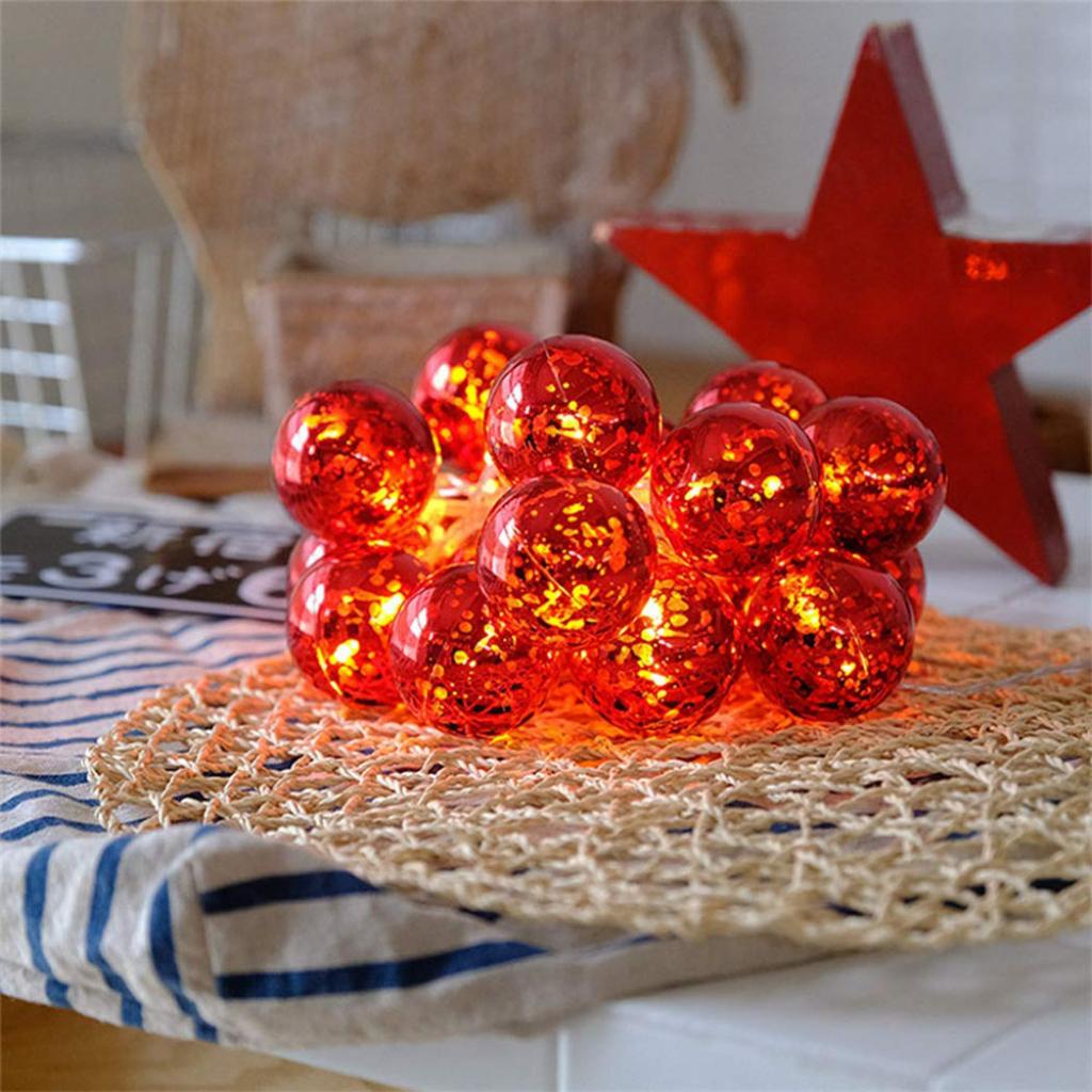 Гірлянда ColorWay Світлодіодна Christmas lights ball 6 см 20 LED 3 м
