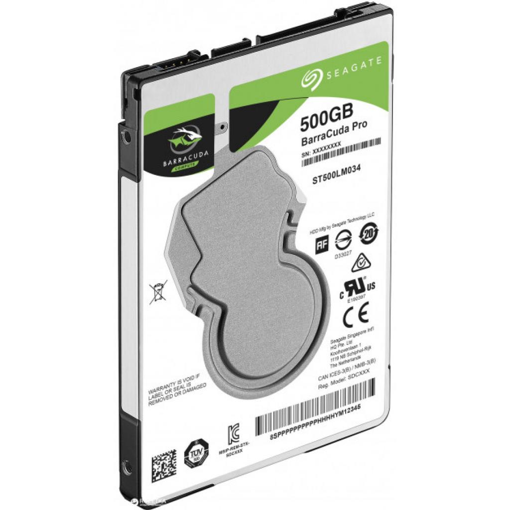 Жорсткий диск для ноутбука 2.5" 500GB Seagate (ST500LM034) зображення 2
