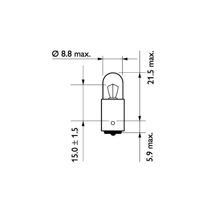 Автолампа Philips 4W (13929 CP) зображення 3