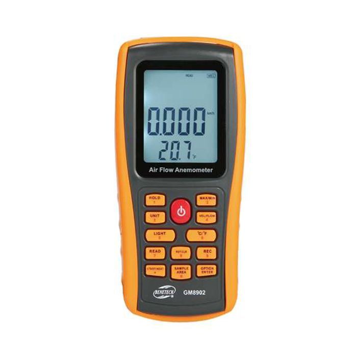 Анемометр Benetech + термометр, USB (GM8902) изображение 2