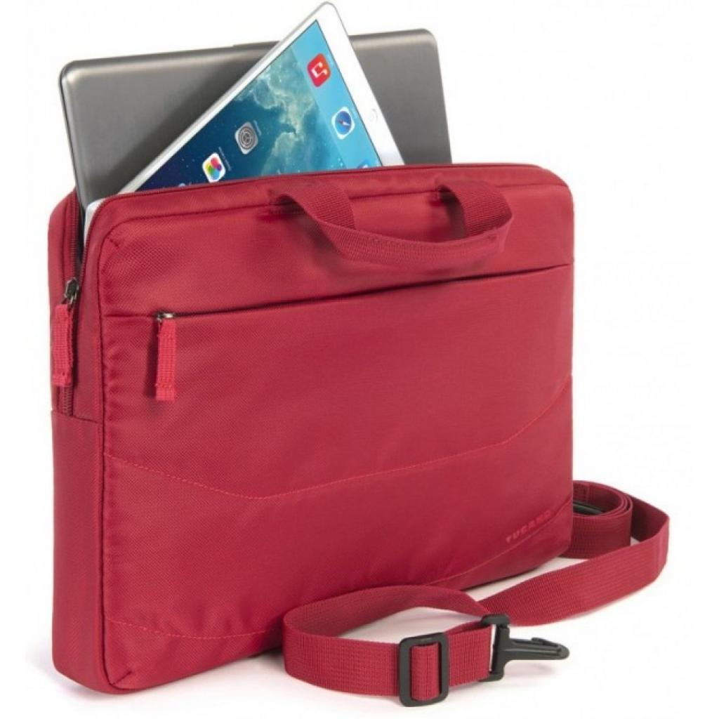 Сумка для ноутбука Tucano 15.6" SLIM BAG IDEALE + Wireless mouse, Red (BU-BIDEA-WM-R) изображение 3