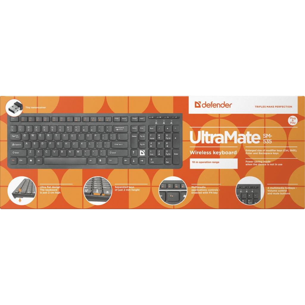 Клавіатура Defender UltraMate SM-535 USB RU Black (45535) зображення 6