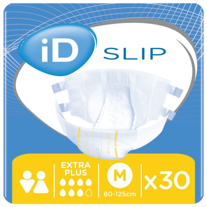 Подгузники для взрослых ID Slip Extra Plus Medium талия 80-125 см. 30 шт. (5411416047643)
