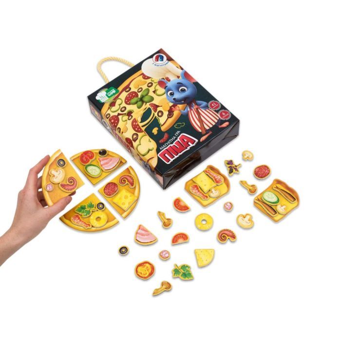 Розвиваюча іграшка Vladi Toys Магнітна кулінарна гра Піца, укр. (VT3004-02) зображення 2