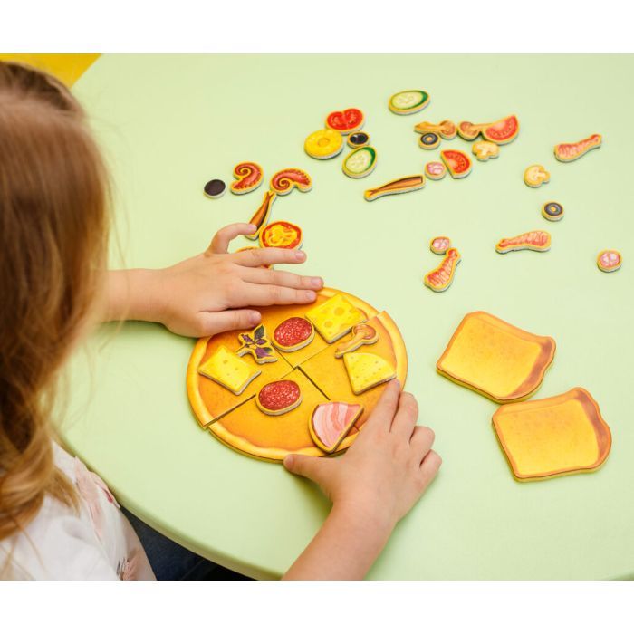 Розвиваюча іграшка Vladi Toys Магнітна кулінарна гра Піца, укр. (VT3004-02) зображення 3