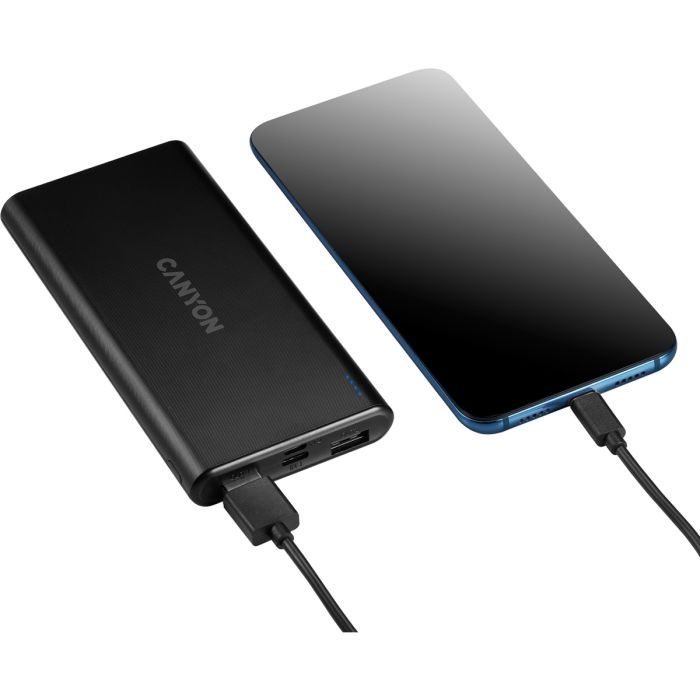Батарея универсальная Canyon PB-106 10000mAh Input 5V/2A, Output 5V/2.1A(Max) (CNE-CPB1006B) изображение 4