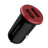 Зарядное устройство ColorWay 2USB AUTO ID 3.4A (17W) red/black (CW-CHA026-BK)