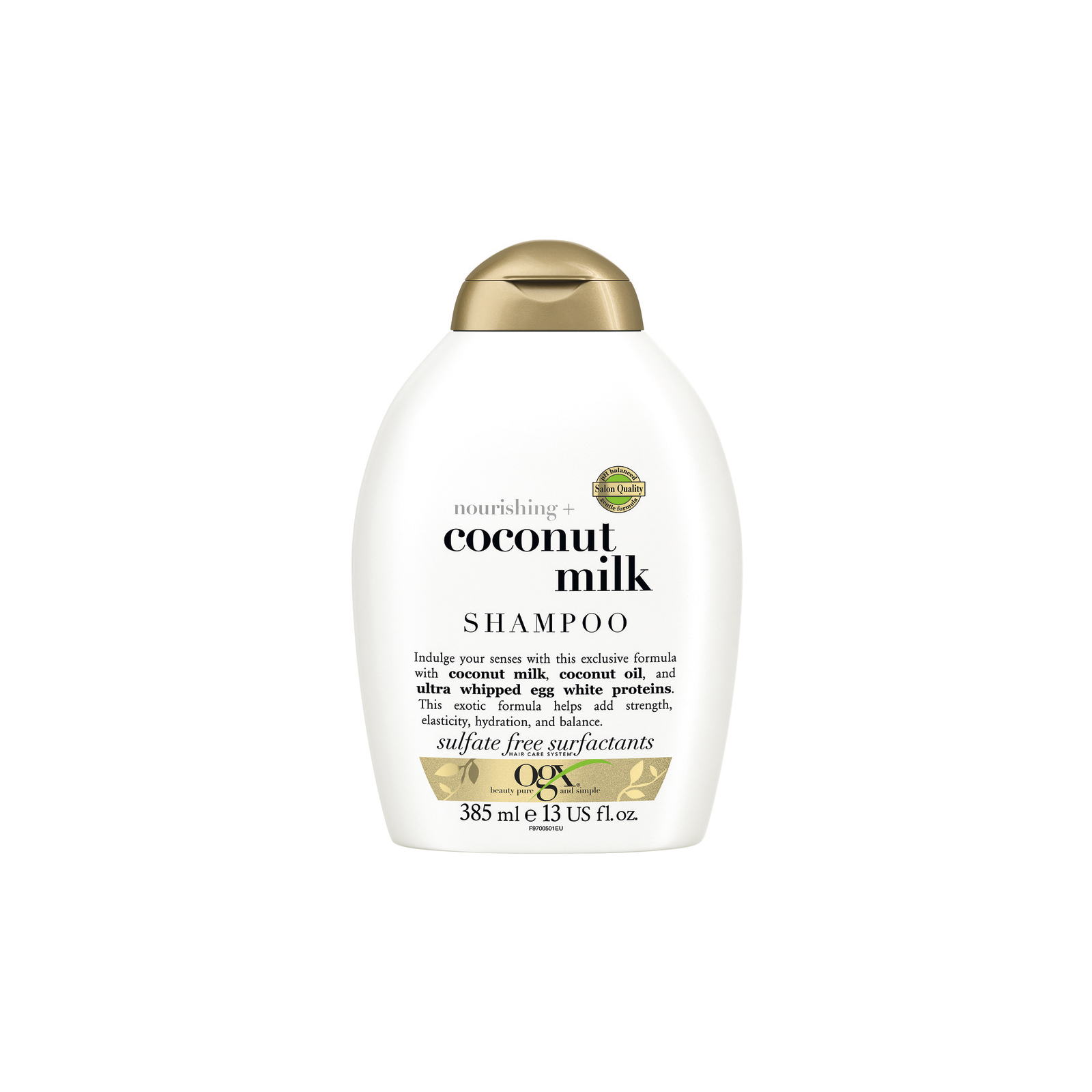 Шампунь OGX Coconut Milk Питательный с кокосовым молоком 385 мл (0022796970053)