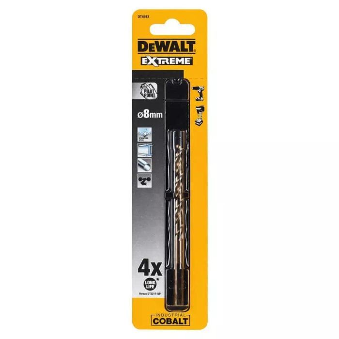 Свердло DeWALT EXTREME INDUSTRIAL COBALT HSS-CO, 10 х 133 х 84 мм (DT4914) зображення 3