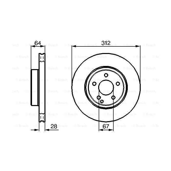 Тормозной диск Bosch 0 986 479 040 изображение 5