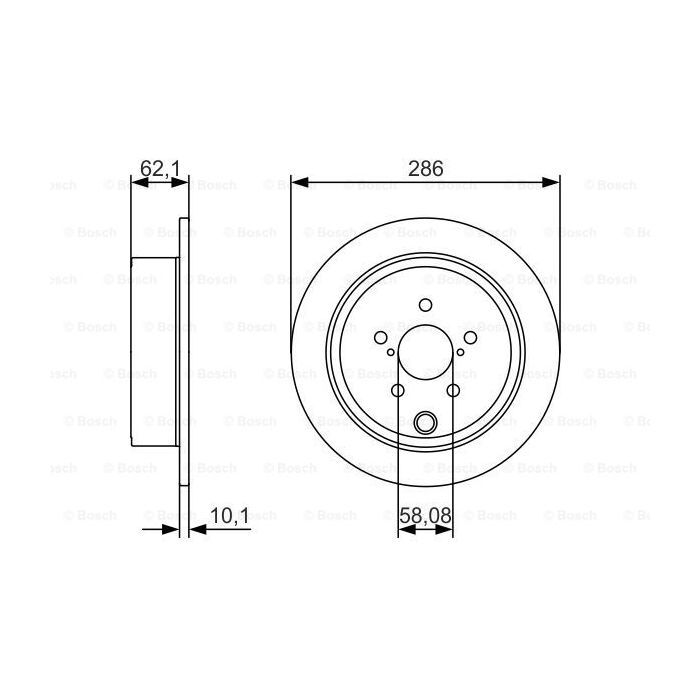 Гальмівний диск Bosch 0 986 479 A10 зображення 5
