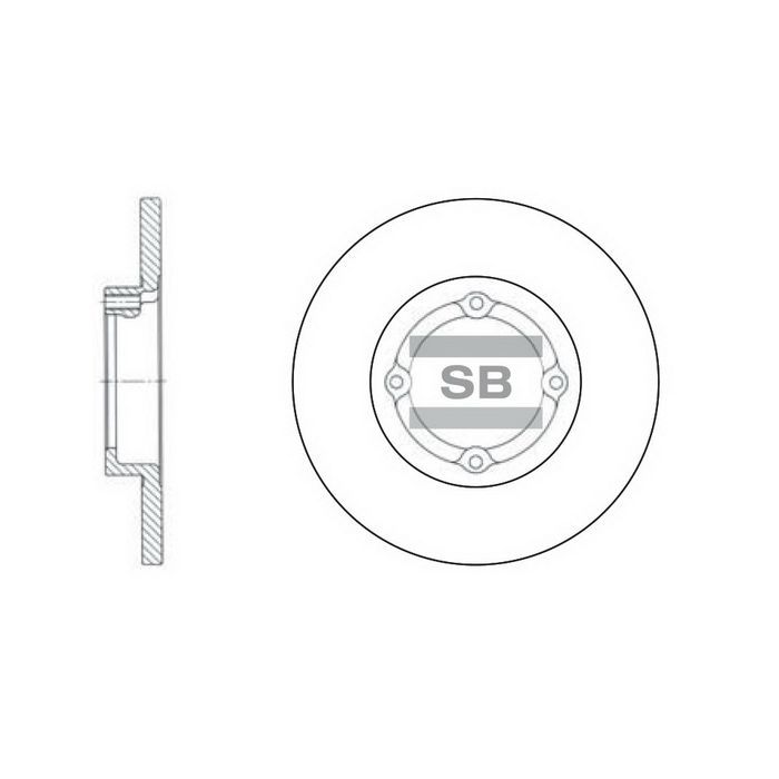 Гальмівний диск HI-Q SD3010