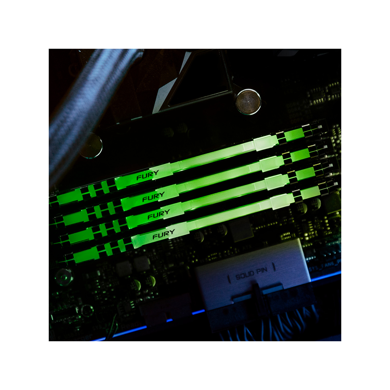 Модуль памяти для компьютера DDR4 16GB (2x8GB) 3600 MHz Fury Beast RGB Kingston Fury (ex.HyperX) (KF436C17BBAK2/16) изображение 11