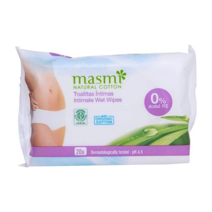 Салфетки для интимной гигиены Masmi Organic 20 шт. (8432984001063)