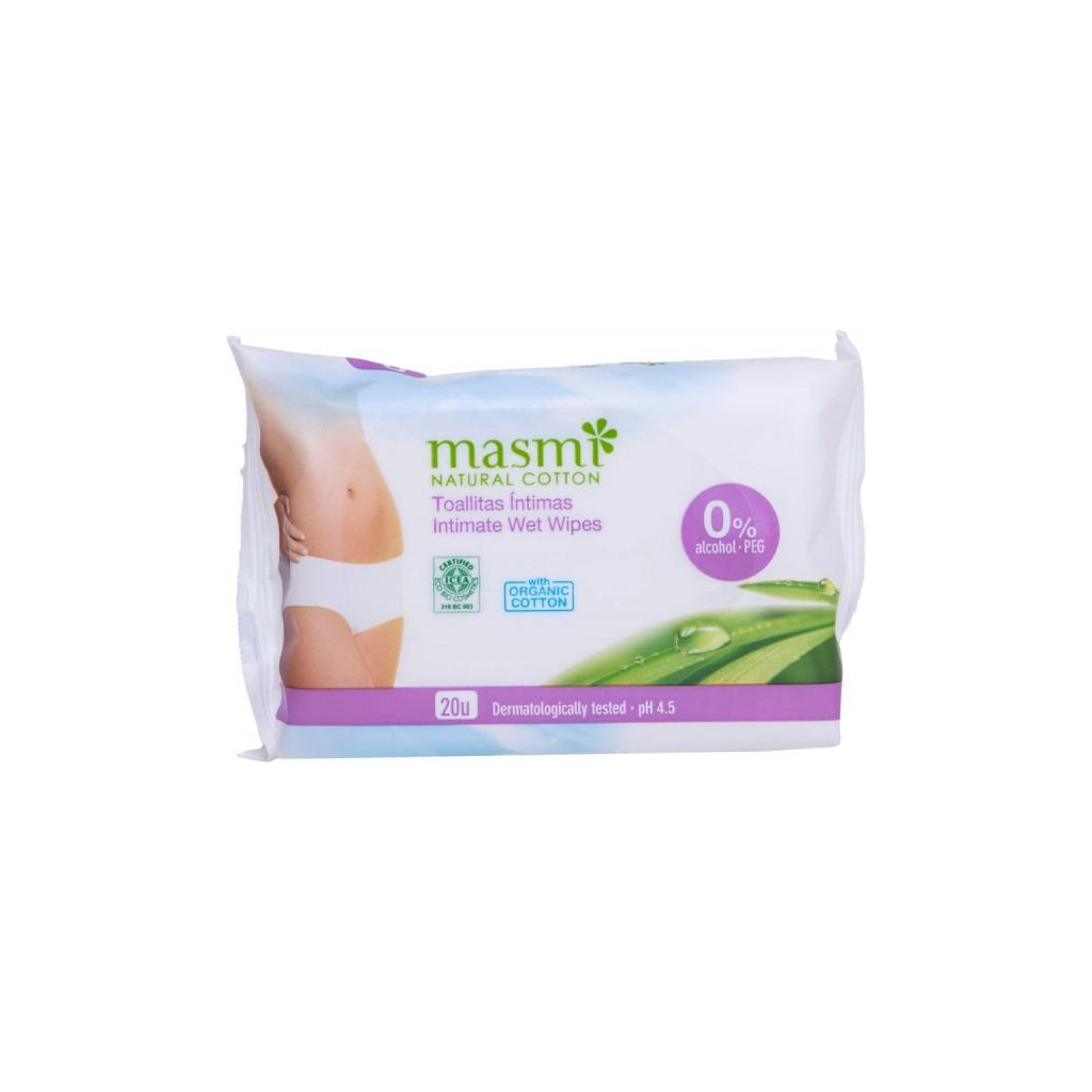 Салфетки для интимной гигиены Masmi Organic 20 шт. (8432984001063)