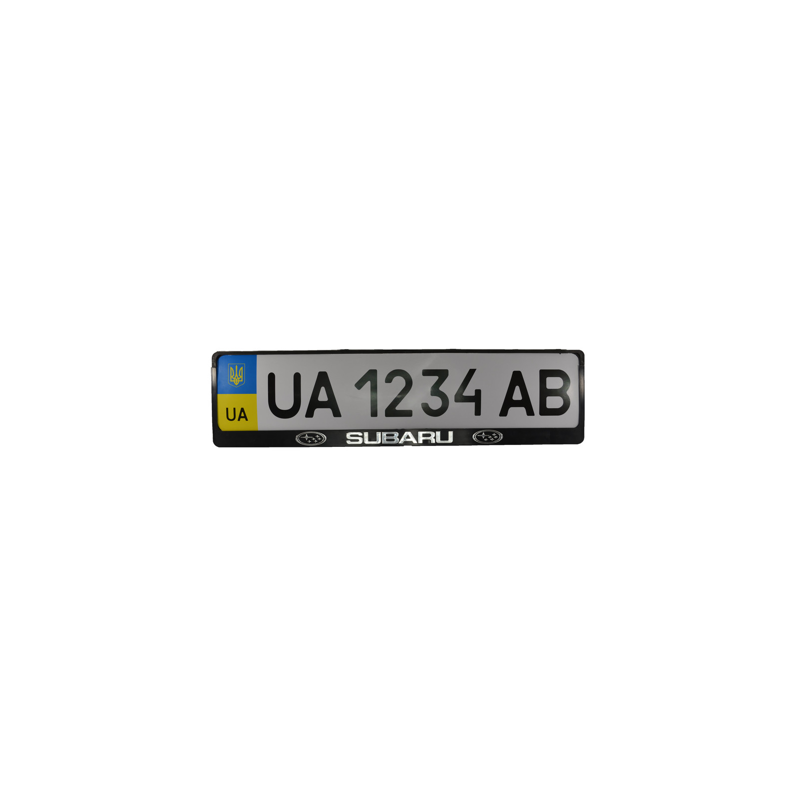 Рамка номерного знака CarLife пластик з об'ємними літерами Subaru (2шт) (24-016)